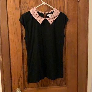 Black collard dress shirt